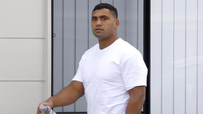 Tevita Pangai Junior at his house in Brisbane.