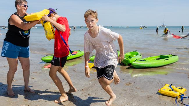 Darwin Beer Can Regatta at Mindil Beach, 2025. Picture: Pema Tamang Pakhrin