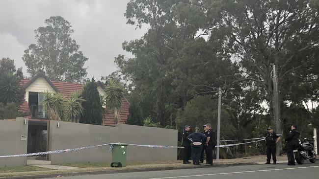 Police have declared a crime scene at an Everton Hills home after a man was allegedly stabbed there this afternoon.