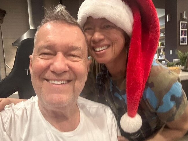 Jimmy and Jane Barnes on Christmas Day. Picture: Instagram