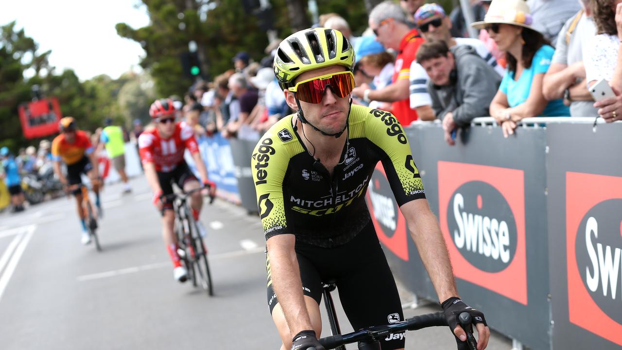 Simon Yates during the 6th Cadel Evans Great Ocean Road Race. Picture: Con Chronis/Getty