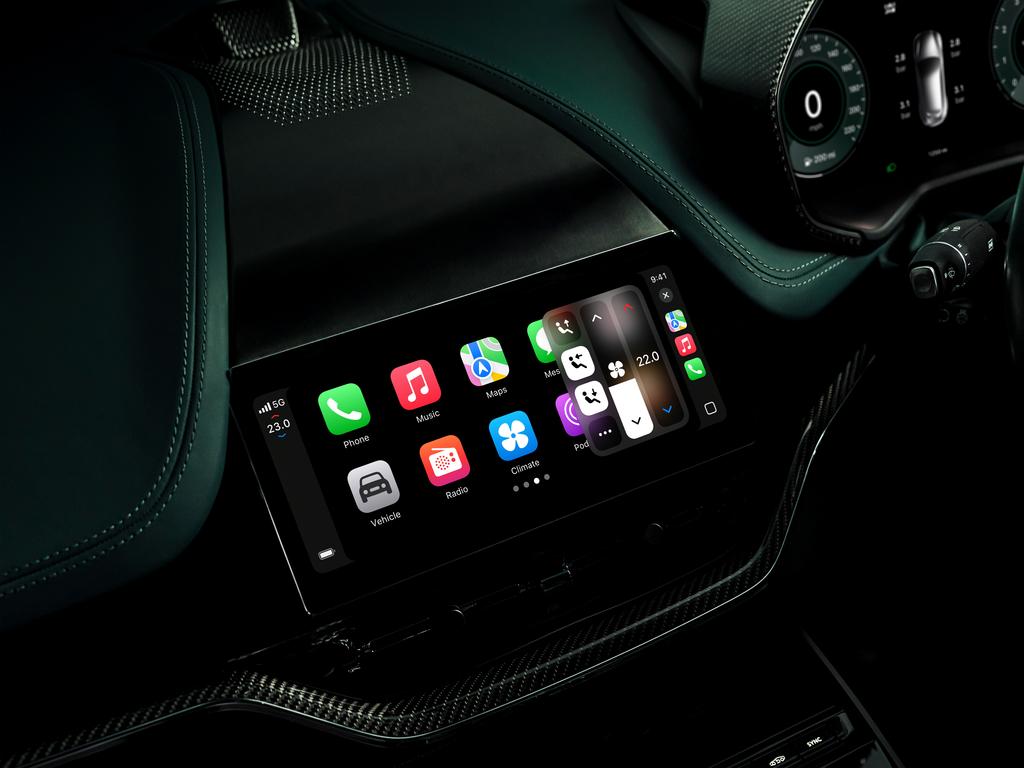 Aston Martin Apple CarPlay Ultra. Picture: Supplied
