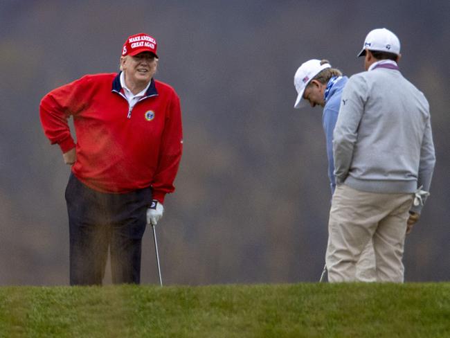 Golfing is one of Trump’s favourite pastimes.