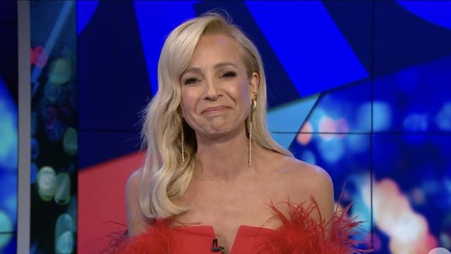 Carrie broke down as she said her final farewells.