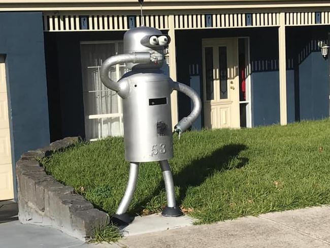 The Bender letterbox in all its glory before it was stolen.