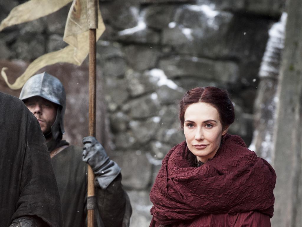 Game Of Thrones star Carice van Houten as Melisandre. Picture: Supplied/HBO