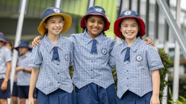 Students from Ryan Catholic College, a popular combined, co-educational, primary and secondary school in Townsville.