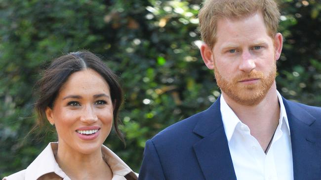 JOHANNESBURG, SOUTH AFRICA - OCTOBER 02: Prince Harry, Duke of Sussex and Meghan, Duchess of Sussex arrive at the Creative Industries and Business Reception at the British High Commissioners residence to meet with representatives of the British and South African business communities, including local youth entrepreneurs, on day ten of their tour in Africa on October 2, 2019 in Johannesburg, South Africa. (Photo by Dominic Lipinski - Pool/Getty Images)