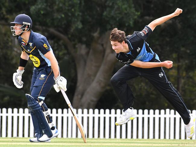 Norths bowler Alexander Procopis Norths Vs Valley. Saturday September 28, 2024. Picture, John Gass