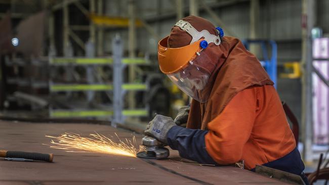 Shipbuilders at Henderson secure their future in pilot program. Picture: Supplied