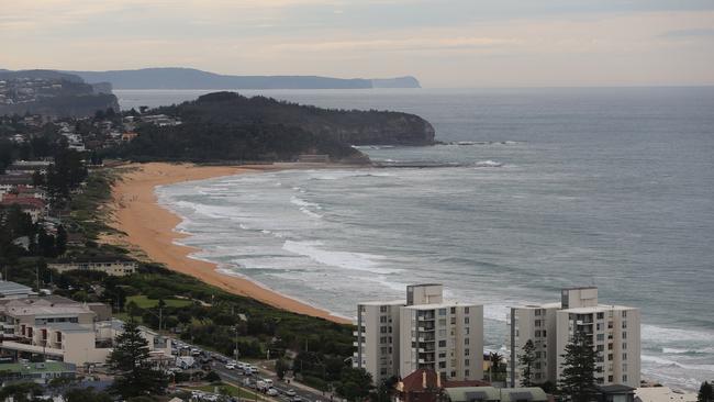 Th idyllic stretch of beach between Narrabeem amd Collaroy. Picture: John Grainger