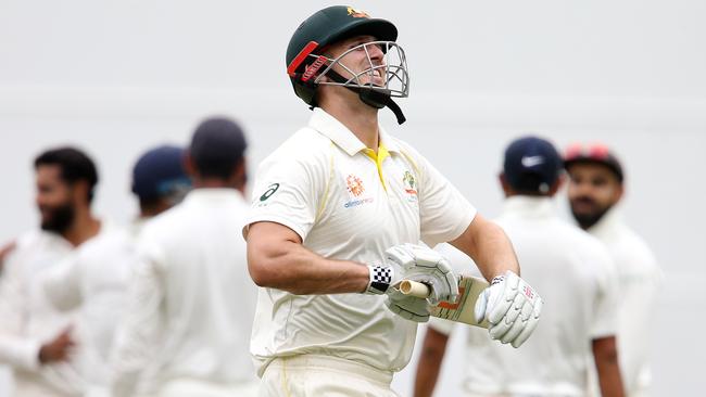 Simon Katich tore into Mitchell Marsh after his attempted big drive went wrong.