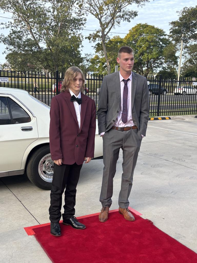 Students arrive at Maryborough State High School's formal.