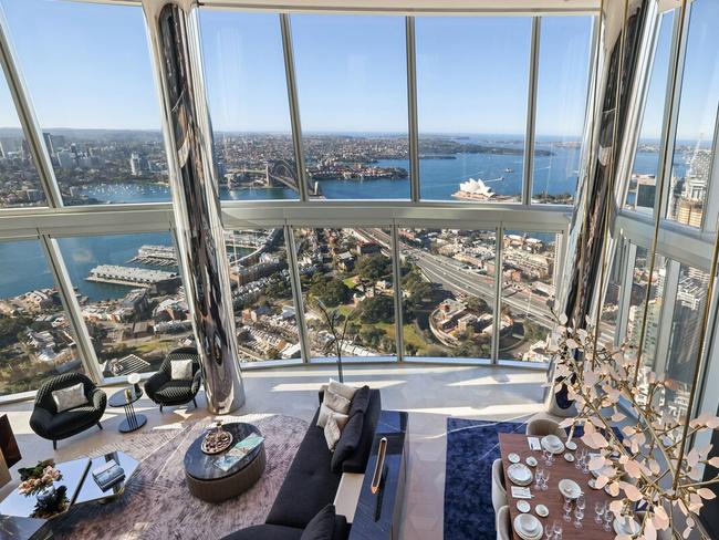 One of Crown Barangaroo’s sumptuous apartments.