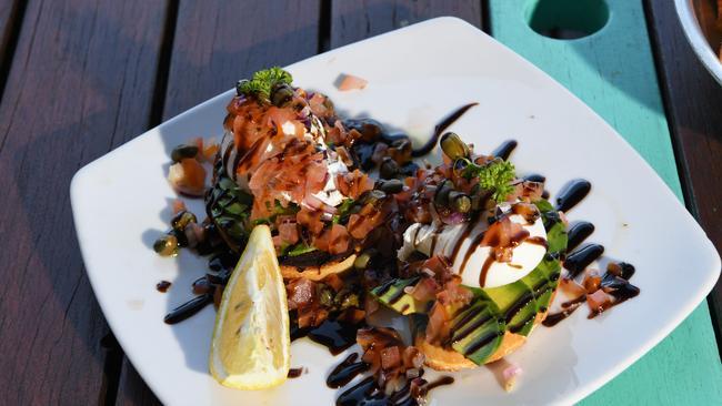 The Boatshed’s specialty the Lord Howe Eggs. Picture: Katrina Bridgeford.