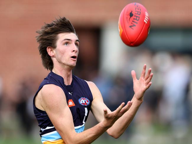 Oliver Poole is back at the Pioneers. Picture: Jonathan DiMaggio/AFL Photos/via Getty Images