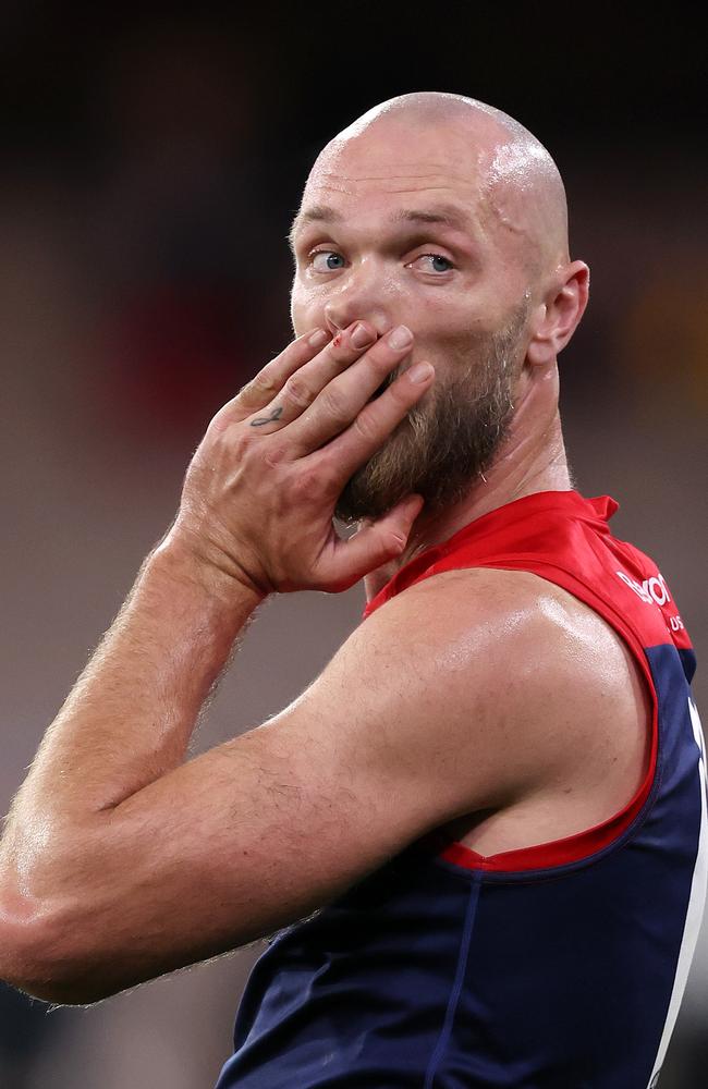 Is Max Gawn being asked to carry too much of the Demons’ burden? Picture: Mark Stewart