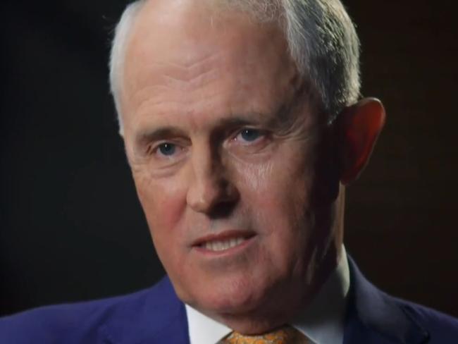 20/04/2020: Former Prime Minister Malcolm Turnbull is interviewed on the ABC's 7.30 by Leigh Sales on the day of the release of his memoir 'A Bigger Picture'