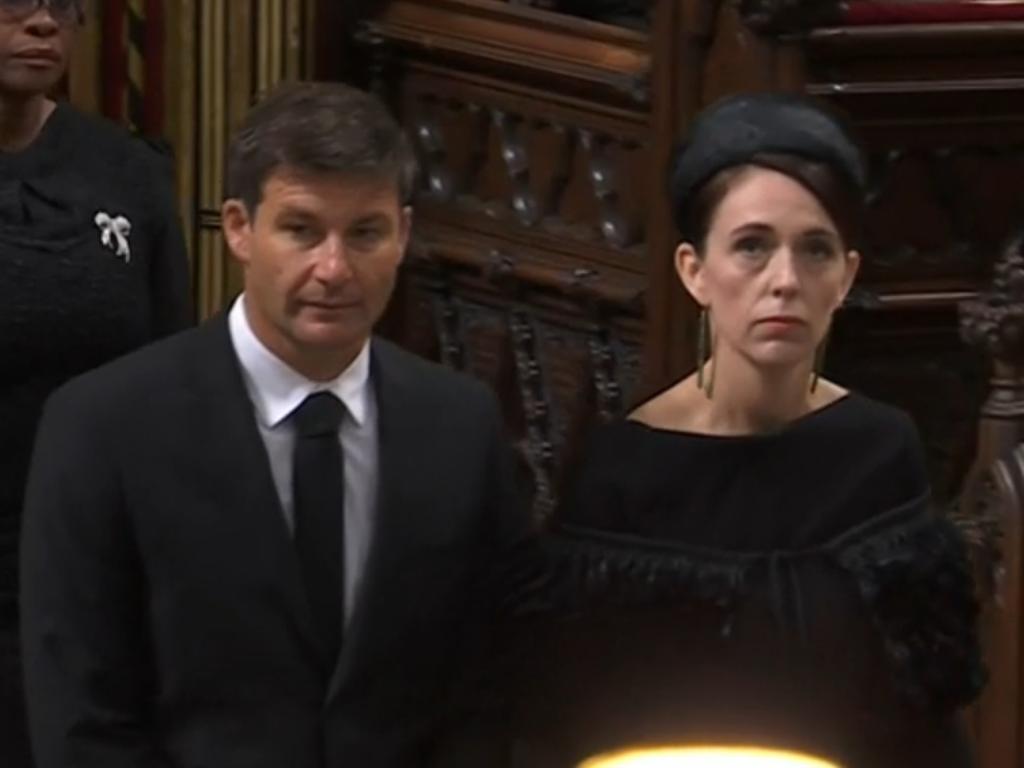 Jacinda Ardern arrives to the Queen’s funeral. Picture: Supplied