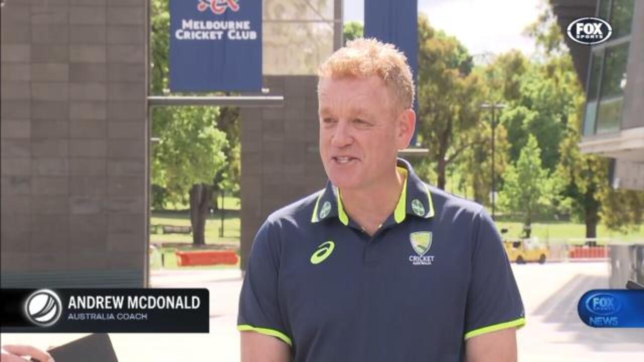 Andrew McDonald chats Aussie opener spot