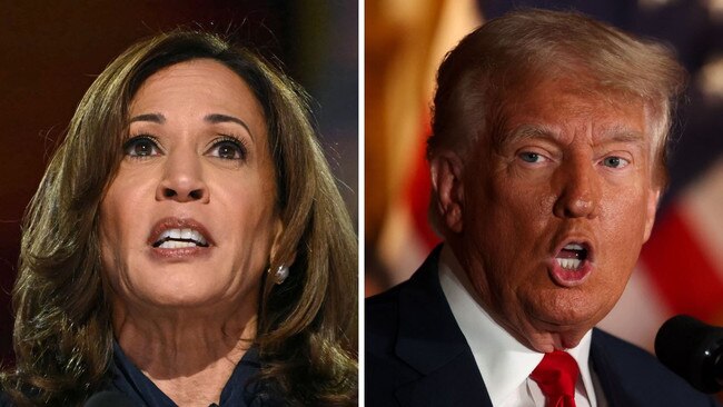 Kamala Harris and Donald Trump. Picture: AFP