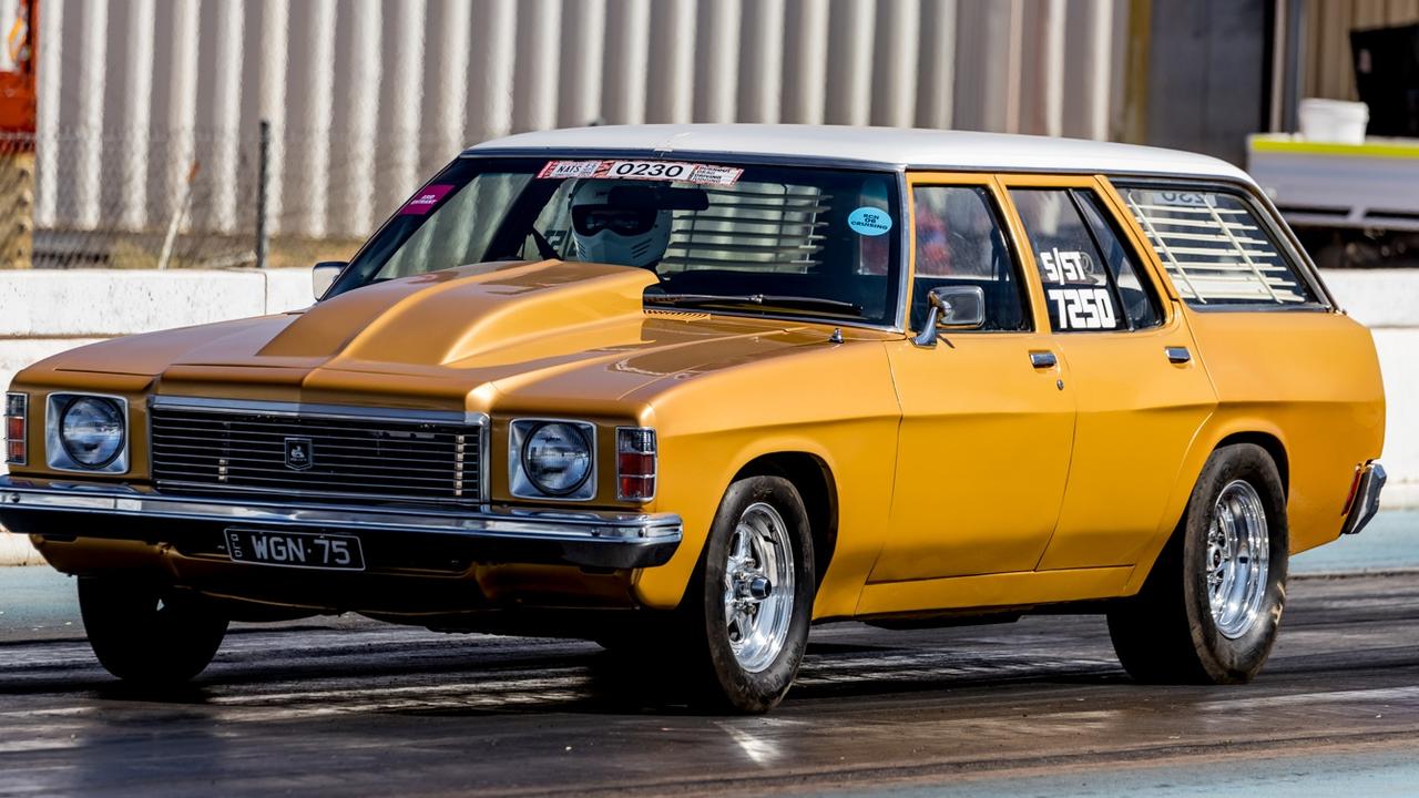 A car part of the racing at the Red CentreNATS. Picture: NT Major Events