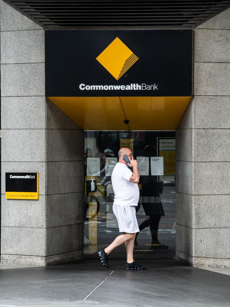 CBA says customers are starting to draw down on savings and reduce spending. Picture: NCA NewsWire / James Gourley