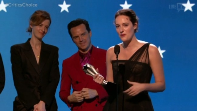 Phoebe Waller-Bridge accepts award for Best Comedy Series (Critics Choice Awards)