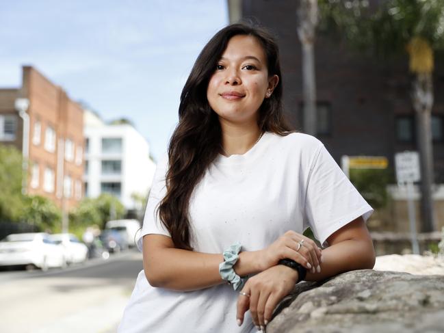 Ms Gonzaga, battled through and sat her HSC. Picture: Jonathan Ng