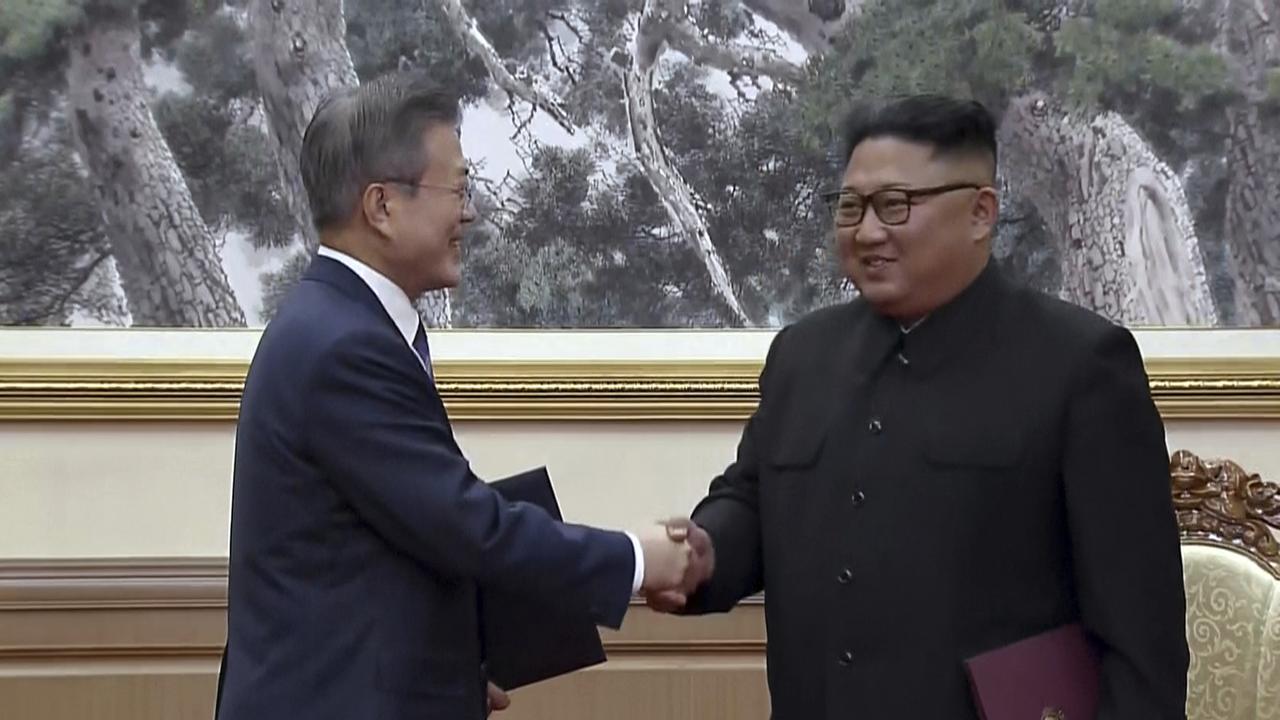 The two leaders have agreed to denuclearise the Korean peninsula.