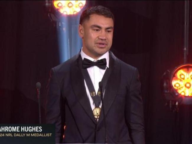 Dally M win leaves Hughes "speechless"