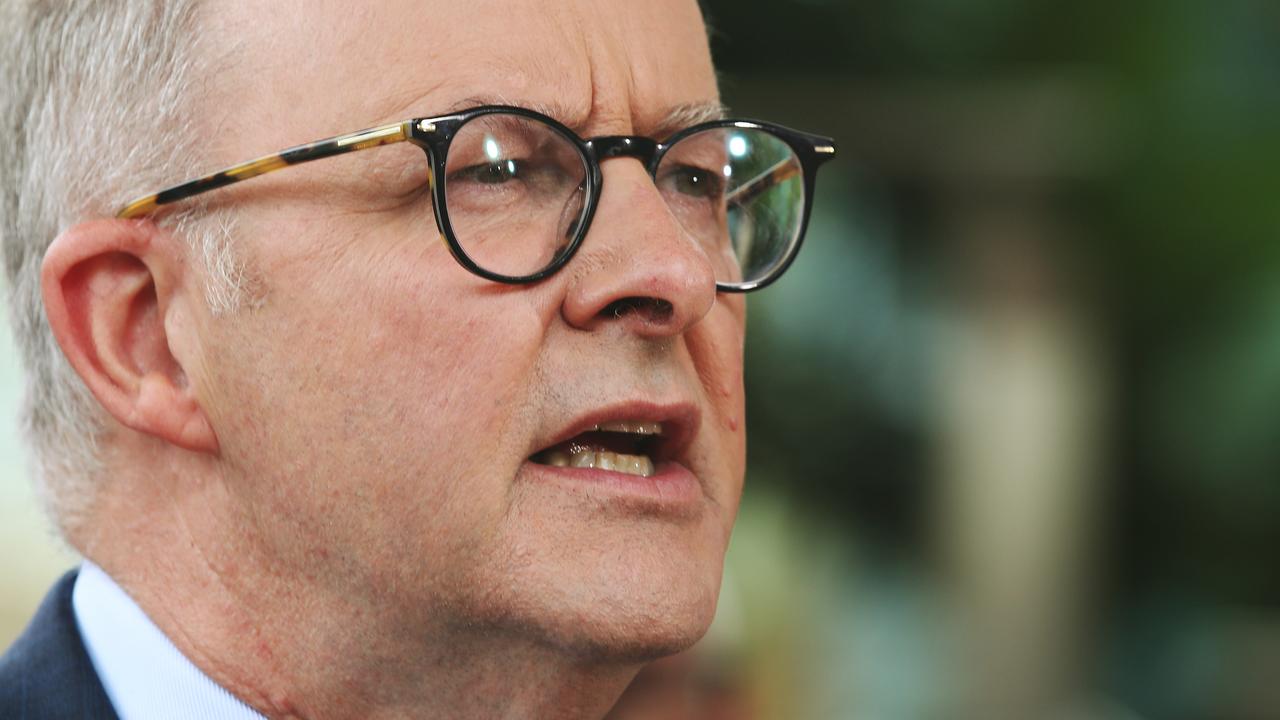 Anthony Albanese has a pair of swanky new glasses. Picture Glenn Hampson