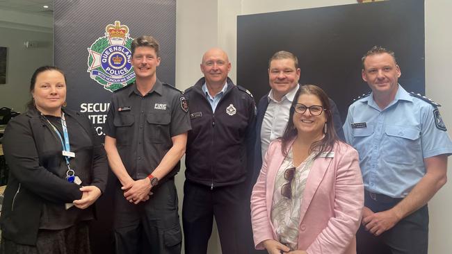 Members of local police, fire and emergency services and the department of education at Armed Offender Training on July 25, 2024. (Photo: NRM)