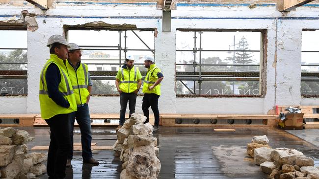 Inside the Continental Hotel in Sorrento with developers and builders. Picture: Penny Stephens