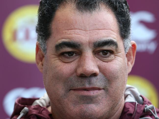 Coach Mal Meninga during the Queensland Origin team's Captains run at ANZ Stadium, Sydney. Pics Adam Head