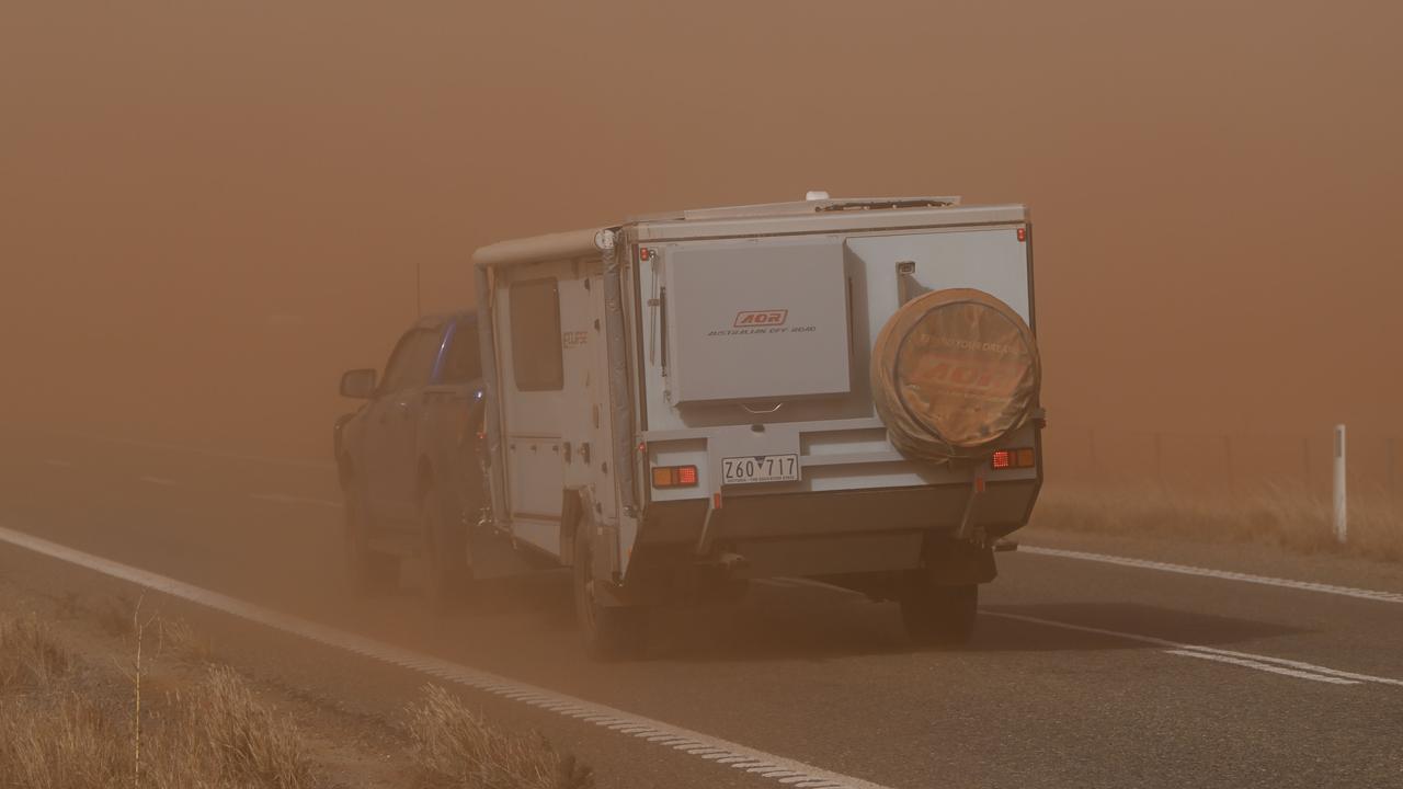 ‘Sitting duck in a dust storm’: Tiser journo’s dicey highway near miss