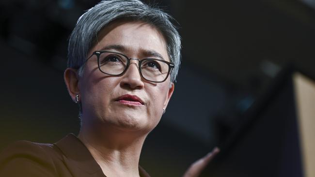 CFMEU think Penny Wong should have thrown the idea in the shredder. Picture: NCA NewsWire / Martin Ollman