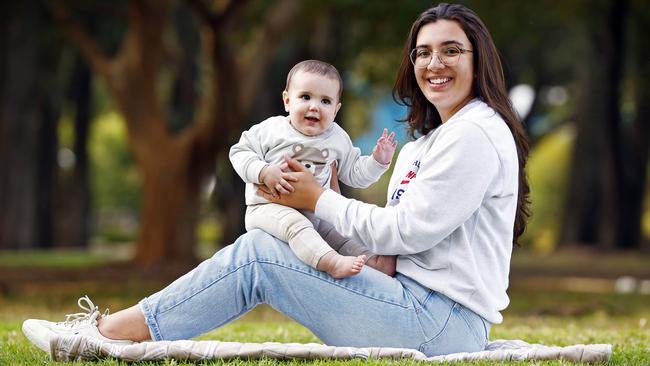 Jesse-Tayla Laverack plans to make sure her daughter Kelissa has great manners and understands proper etiquette. Picture: Sam Ruttyn