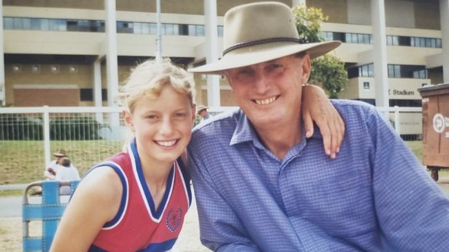 Laura Geitz with her father Ross as a child.