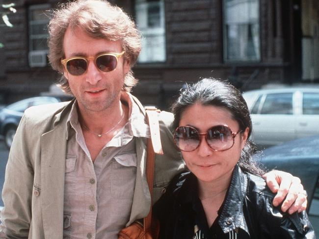 09/12/2004 WIRE: John Lennon and his wife, Yoko Ono, arrive at The Hit Factory, a recording studio in New York City. The former Beatle was shot to death outside his apartment building, The Dakota, on Manhattan's upper westside, 24 years ago today. (AP Photo/Sands)