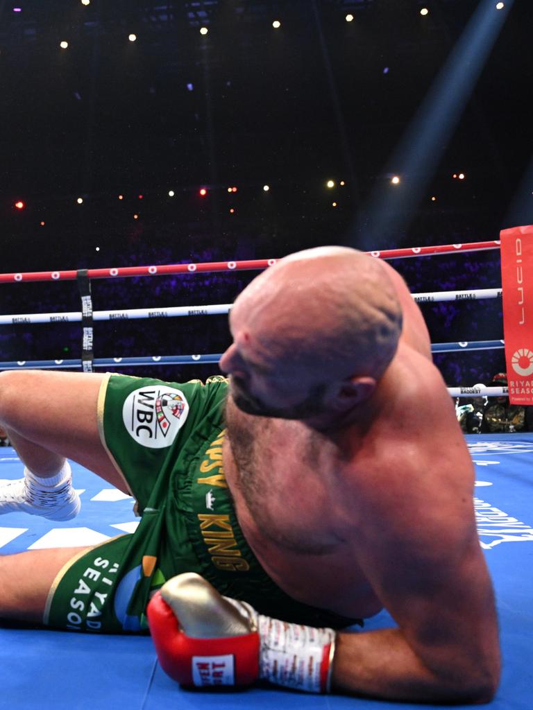 Fury hit the deck. (Photo by Justin Setterfield/Getty Images)