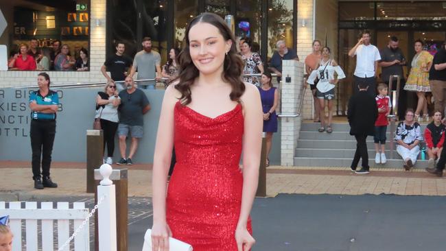 Urangan State High School students celebrating their formal.