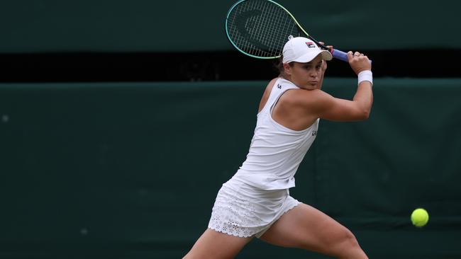 Ash Barty has booked her place in the Wimbledon semis. Picture: Getty Images