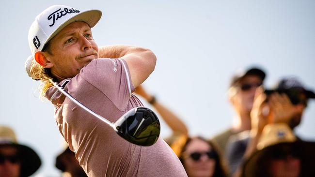 Big-hitting Aussie Cameron Smith blazed through the Old Course at St Andrews with a score of 20 under par to win the Open. Picture: AFP