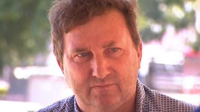 Peter Dunstan aka Cliff Roger Cicolini has been charged with theft and obtaining benefit by deception after allegedly flying off with a Robinson R22 helicopter from a Weddell airfield in June 2021. Picture: 9 News Darwin