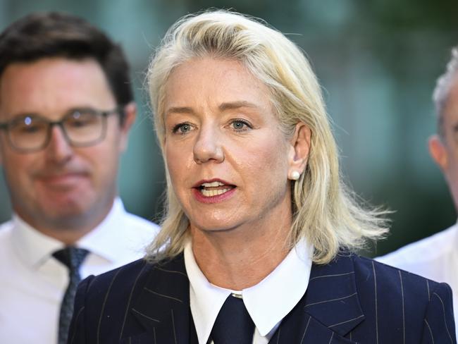 When Sussan Ley and Bridget McKenzie take the reins in Liberals meetings, did you know men are actually being silenced, threatened? Picture: NewsWire / Martin Ollman