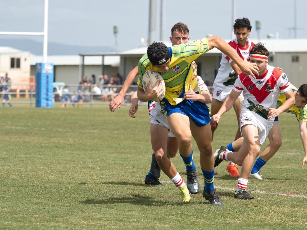 Kai Simon in the Sarina and Wanderers clash in the RLMD U16s semi final, August 21, 2021. Picture: Marty Strecker