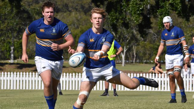 Zack Lamont playing in the GPS First XV rugby last season. Picture, John Gass