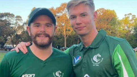 VSDCA 2024-25: Croydon's Tom Scriven (right) with coach Jack Conroy. Picture: Supplied