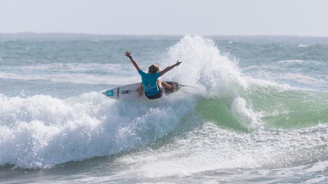 Fresh off a third and two fifth-place finishes, Ellie Lambkin will be looking for a big performance in front of family and friends. (Photo by Cait Miers/World Surf League)